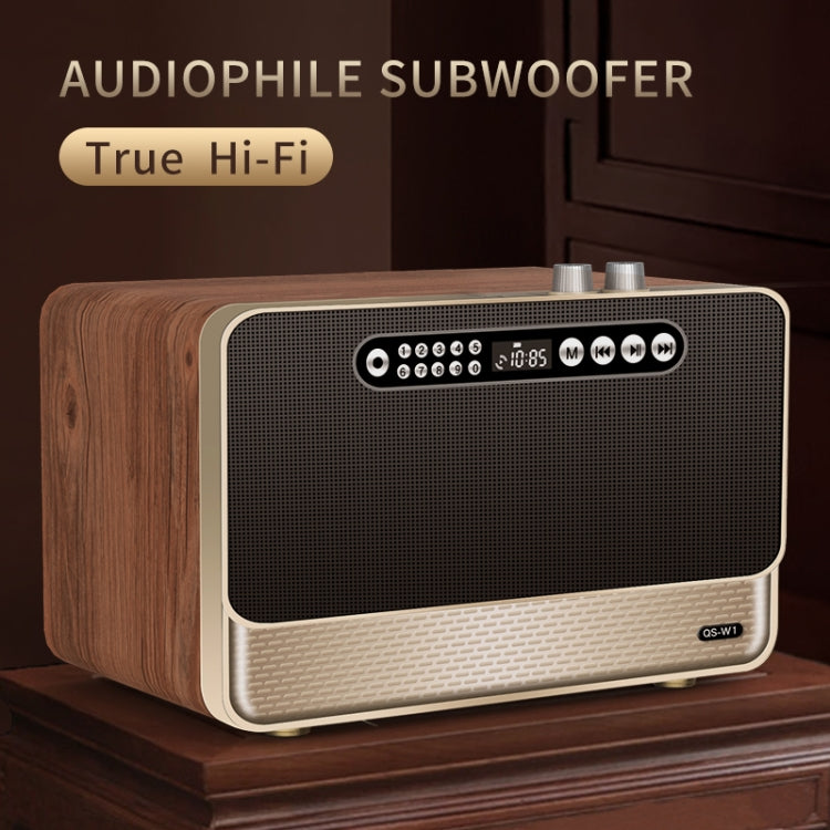 W1 木質 HIFI 音效桌面無線藍牙喇叭