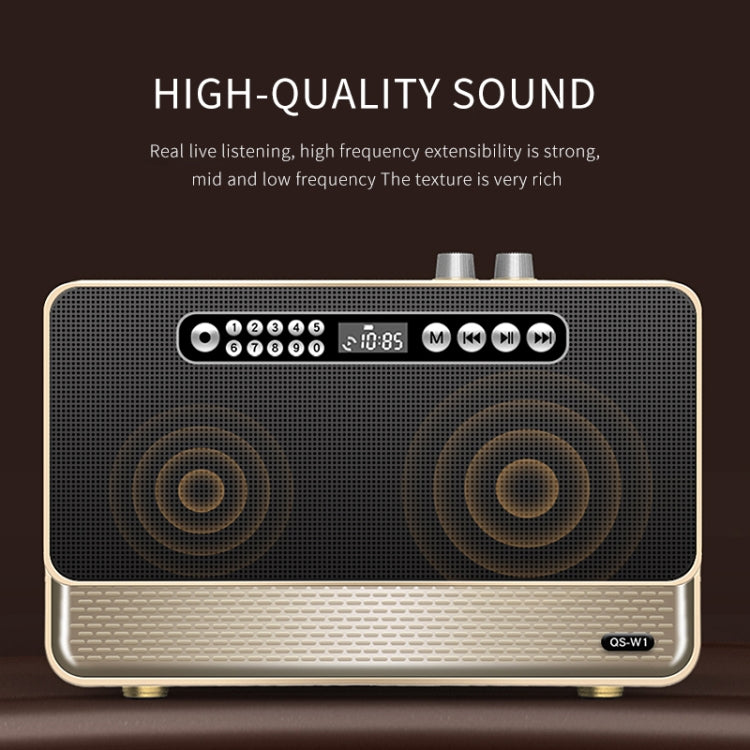 W1 木質 HIFI 音效桌面無線藍牙喇叭
