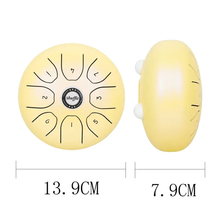 Shuffle SD-5 5.5英寸鋼舌無憂空鼓打擊樂器，Shuffle黃色、Shuffle粉色、Shuffle紫色、Shuffle綠色