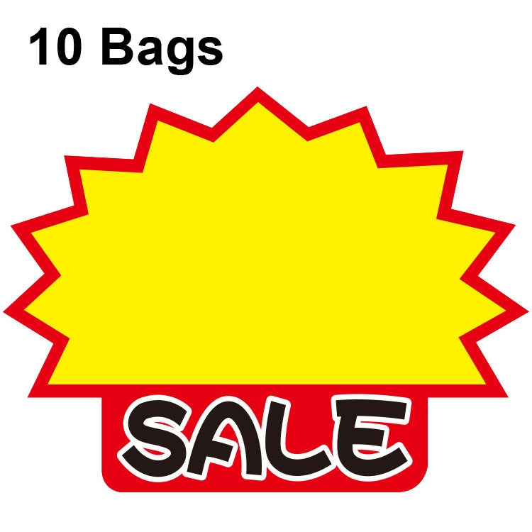 10包 9x7cm 爆炸貼產品價格標籤超市價格標籤，WM-301，WM-302，WM-303，WM-305，WM-306，WM-307，WM-308，WM-309，WM-310，WM-311，WM-312，WM-313，WM-314