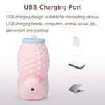 L-0 卡通蝸牛筆筒USB可充電LED柔光護眼桌燈