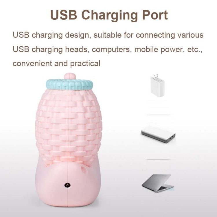 L-0 卡通蝸牛筆筒USB可充電LED柔光護眼桌燈