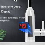 智能家用數字顯示即熱廚房電動水龍頭，插頭：EU插頭，美國插頭，英國插頭