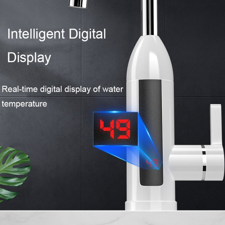 智能家用數字顯示即熱廚房電動水龍頭，插頭：EU插頭，美國插頭，英國插頭