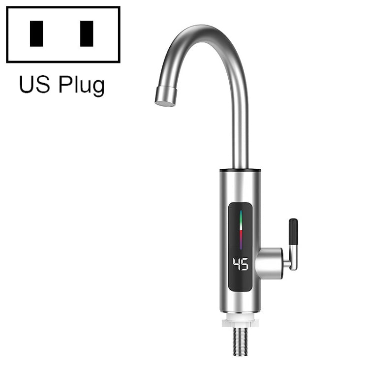 智能家用數字顯示即熱廚房電動水龍頭，插頭：EU插頭，美國插頭，英國插頭