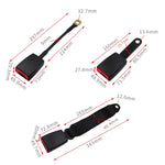 Universal 3-point Car Retrofit Seat Belt With Emergency Locking, Iron Bar Latch, Iron Buckle, Braided Straps