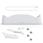 JYS OC003 適用於 Meta Quest 2 VR 眼鏡握把磁性底座充電器，磁性底座充電器