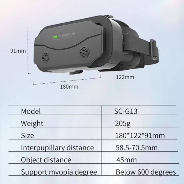 VRSHINECON G13 虛擬現實 VR 眼鏡 手機電影遊戲 3D 數位眼鏡，G13