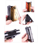 適用AirTag第二代 / AirTag第一代卡片夾金屬防盜RFID錢包，ak-4 A黑色，ak-4 A藍色，ak-4 A銀色，ak-4 A灰色，ak-4 B黑色，ak-4 B銀色，ak-4 B藍色，ak-4 B灰色
