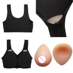 CD變裝矽膠假乳背心內衣，AA+XS 400g，A+S 500g，B+M 600g，C+L 800g，D+XL 1000g，DD+XXL 1200g，E+XXXL 1400g，EE+XXXXL 1600g