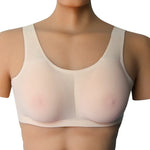 CD變裝矽膠假乳背心內衣，AA+XS 400g，A+S 500g，B+M 600g，C+L 800g，D+XL 1000g，DD+XXL 1200g，E+XXXL 1400g，EE+XXXXL 1600g