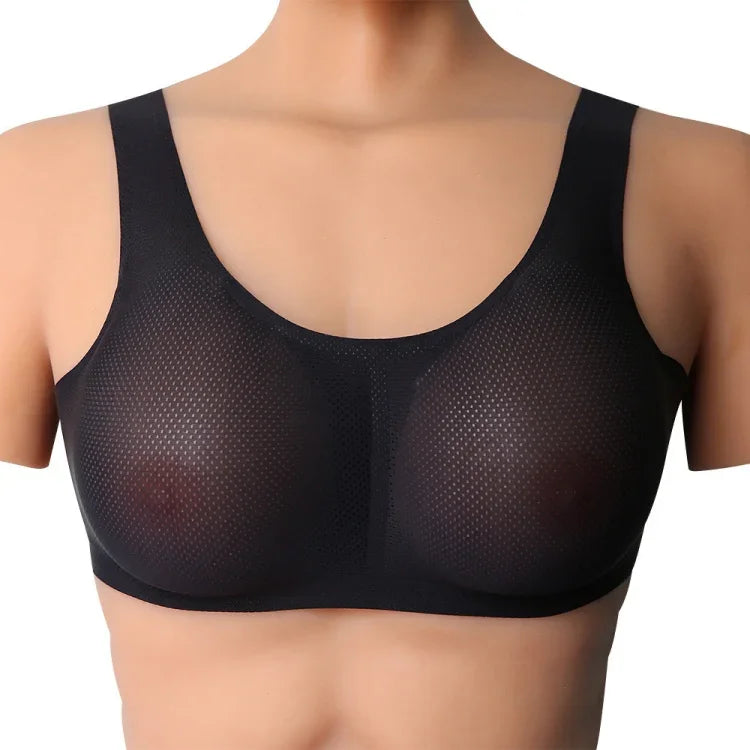 CD變裝矽膠假乳背心內衣，AA+XS 400g，A+S 500g，B+M 600g，C+L 800g，D+XL 1000g，DD+XXL 1200g，E+XXXL 1400g，EE+XXXXL 1600g