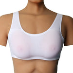 CD變裝矽膠假乳背心內衣，AA+XS 400g，A+S 500g，B+M 600g，C+L 800g，D+XL 1000g，DD+XXL 1200g，E+XXXL 1400g，EE+XXXXL 1600g