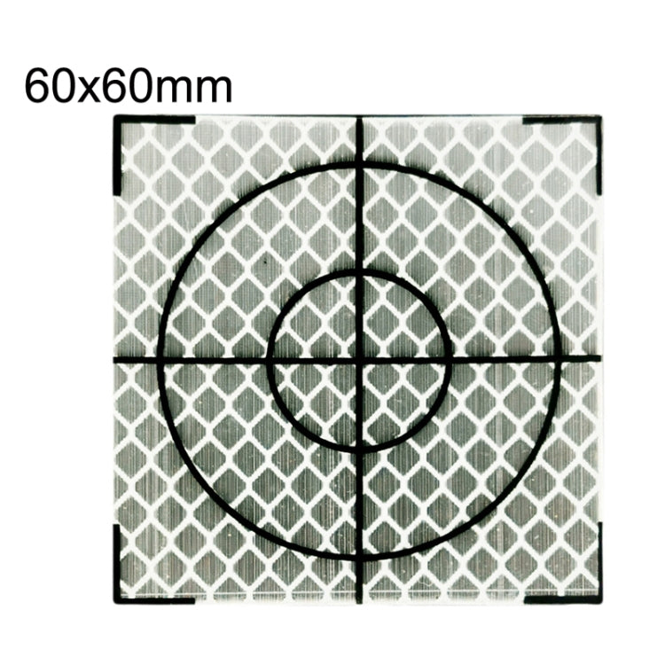 FP001 鑽石隧道映射反光貼紙監控測量點貼紙，尺寸：60x60mm，60x60mm，帶三角形的60x60mm