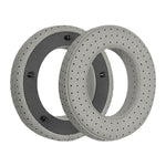 適用於 Focal Clear MG 2個裝皮革透氣舒適耳機套，顏色：纖維黑，纖維黑，纖維黑灰，纖維紅，纖維灰，羔羊皮深藍，羔羊皮棕，羔羊皮黑