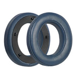 適用於 Focal Clear MG 2個裝皮革透氣舒適耳機套，顏色：纖維黑，纖維黑，纖維黑灰，纖維紅，纖維灰，羔羊皮深藍，羔羊皮棕，羔羊皮黑
