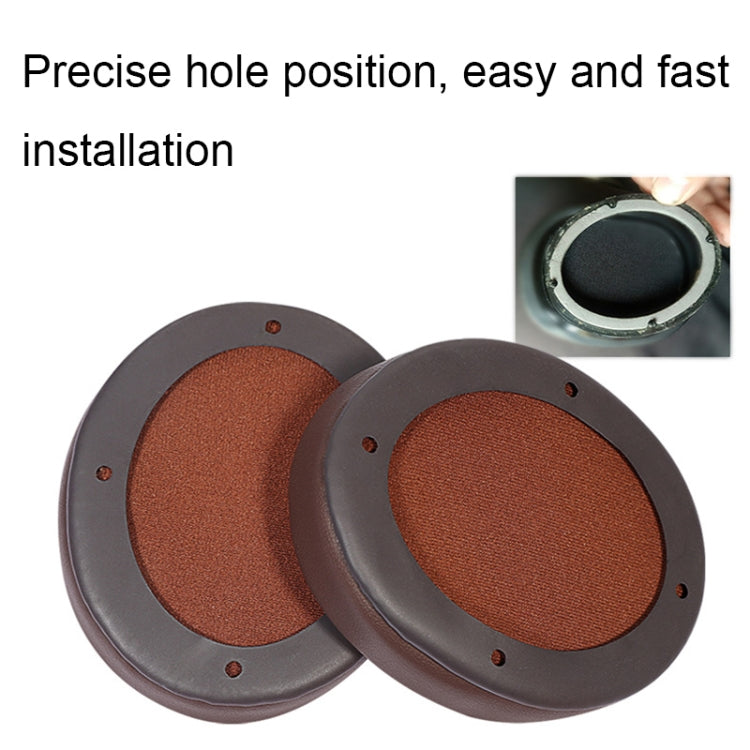 適用於 Edifier W855BT 2個裝耳機柔軟透氣海綿套，顏色：黑色蛋白質，黑色蛋白質，棕色蛋白質，黑色羔羊皮，棕色羔羊皮，黑色，棕色，黑色冰絲，黑色網布