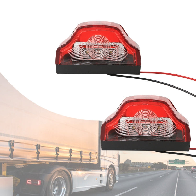 2pcs MK-198 3LED Van / Truck / Trailer White Light License Plate Lamp, MK-198