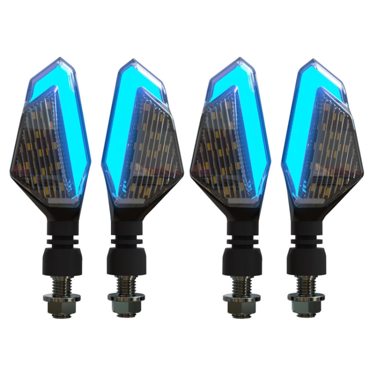MK-236 4pcs 22LED Motorcycle V Line Two Color Turning Light Signal Angle Light, MK-236 (Yellow Blue), MK-236 (Yellow White), MK-236 (Yellow Red)