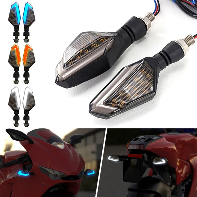 MK-236 4pcs 22LED Motorcycle V Line Two Color Turning Light Signal Angle Light, MK-236 (Yellow Blue), MK-236 (Yellow White), MK-236 (Yellow Red)