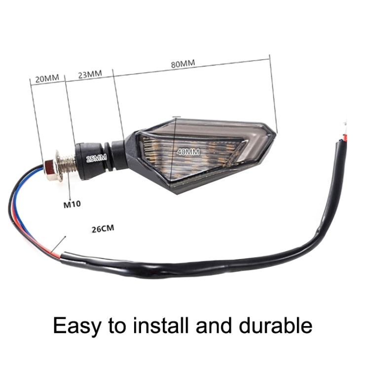 MK-236 4pcs 22LED Motorcycle V Line Two Color Turning Light Signal Angle Light, MK-236 (Yellow Blue), MK-236 (Yellow White), MK-236 (Yellow Red)