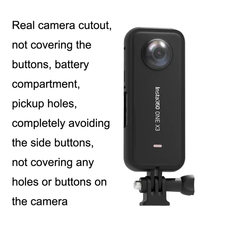 適用於 Insta360 One X3 A516 全景運動相機塑膠保護邊框，保護邊框