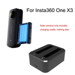 適用於 Insta360 X3 A520 全景相機電池充電器雙充電座，適用於 Insta360 X3 雙電池