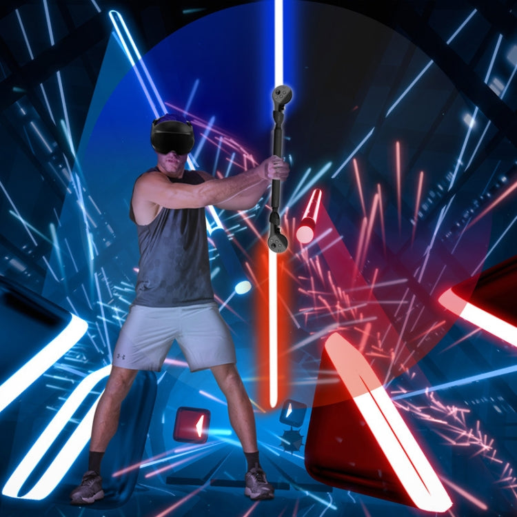 Meta Quest Pro VR 眼鏡高爾夫遊戲燈桿手柄延長桿，適用 Meta Quest Pro 黑色