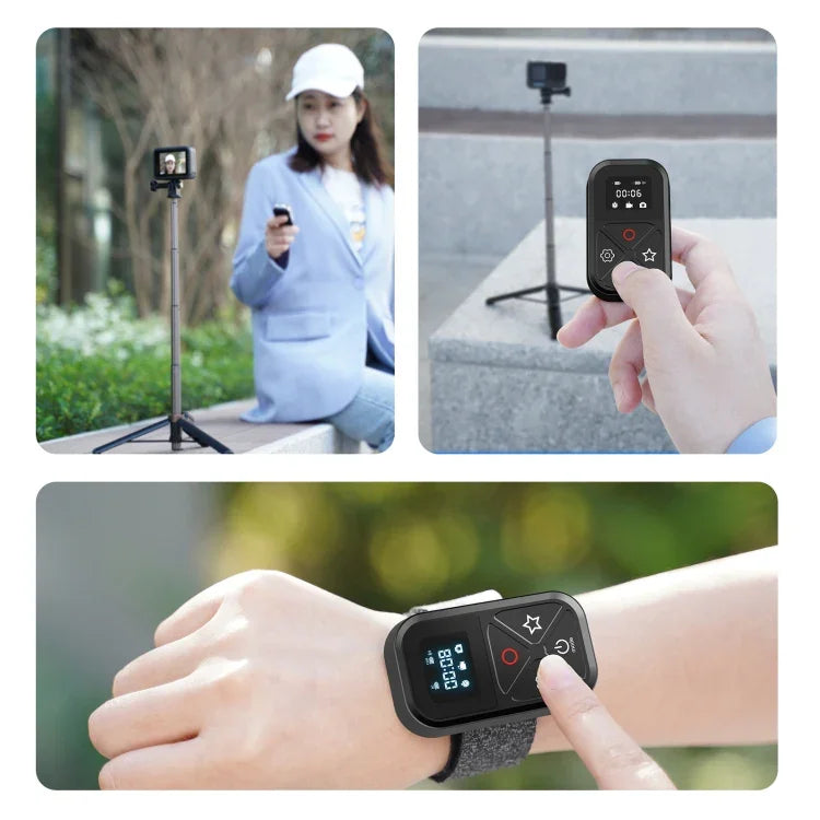 TELESIN T10 80米藍牙遙控器 適用於 GoPro Hero11 Black / HERO10 Black / HERO9 Black / HERO8 Black /Max，適用於 GoPro
