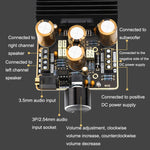 TDA7850 放大器板 2.1 聲道 2x80W 車用 AB 類放大器模組 DIY 高功率 120W 低音，TDA7850