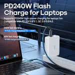 240W 快充數據線，長度：1米，USB2.0，USB4.0