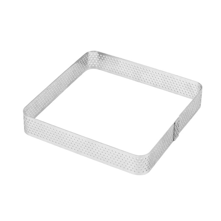 BN1006 Stainless Steel Mousse Circle Thickened Perforated Cake Mold DIY Baking Tools, Love(3.1 inches), Rectangle(4.3 inches), Rectangle(4.7 inches), Rectangle(7 inches), Square(2.9 inches), Square(3.3 inches), Square(3.9 inches), Square(4.7 inches)