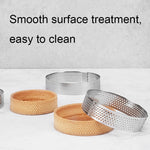 BN1006 Stainless Steel Mousse Circle Thickened Perforated Cake Mold DIY Baking Tools, Love(3.1 inches), Rectangle(4.3 inches), Rectangle(4.7 inches), Rectangle(7 inches), Square(2.9 inches), Square(3.3 inches), Square(3.9 inches), Square(4.7 inches)