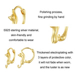 Sterling Silver S925 Diamond Stretch Cat Stretch Earrings, Size:, Small Platinum Plated, Large Platinum Plated, Large Gold Plated, Large Black Gold Plated, Large Rose Gold Plated