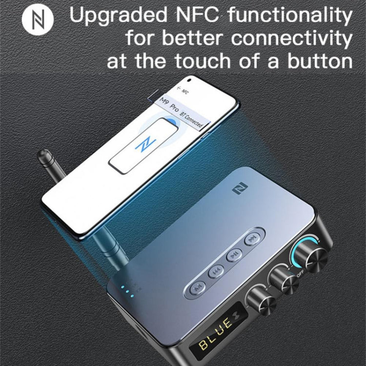 M9 Pro 5.1 藍牙接收發射器 FM 收音機 四合一 NFC 音頻轉接器，M9 Pro