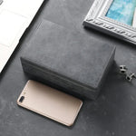 瘋馬紋手機輻射防護 RFID 訊號屏蔽盒