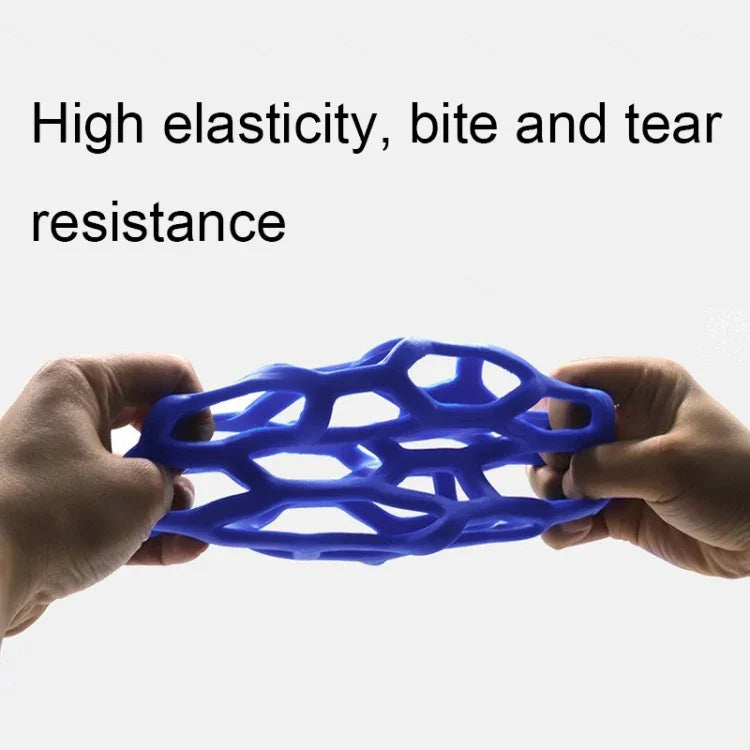 1030001狗玩具中空球 耐咬彈性寵物橡膠玩具球, 規格: 中空, 鈴鐺, 網球