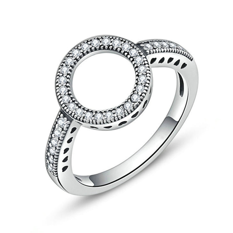 2件合金幸運圈鑽石光環戒指，6、7、8、9、10號