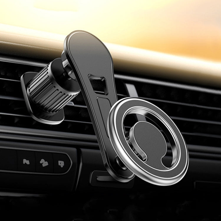 D19 Car Magnetic Mobile Phone Holder Rotatable Metal Navigation Bracket, Spec:, D19 Air Outlet (Black), D19 Seat (Silver), D19 Sticker (Black), D19 Sticker (Silver), D19 Air Outlet (Silver), D19 Extended (Black), D19 Extended (Silver), D19 Seat (Black)