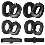 適用於 Logitech Astro A50 第四代耳機替換配件，規格：2 件蛋白皮耳罩，2 件皮革+絨毛耳罩，2 件足球網狀耳罩，2 件絨毛耳罩，1 件蛋白皮頭梁，1 件絨毛頭梁