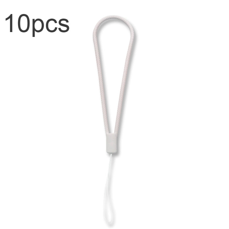 10pcs  Silicone Woven Pattern  Cell Phone Lanyard Anti-loss Hand Rope, Dark Night Green, White, Grass Purple, Light Green, Clove Purple, Antique White, Black, Red, Matcha Green, Lemon Yellow, Shallow Purple, Sand Pink, Sugar Orange, Tea Red            ...