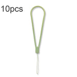 10pcs  Silicone Woven Pattern  Cell Phone Lanyard Anti-loss Hand Rope, Dark Night Green, White, Grass Purple, Light Green, Clove Purple, Antique White, Black, Red, Matcha Green, Lemon Yellow, Shallow Purple, Sand Pink, Sugar Orange, Tea Red            ...