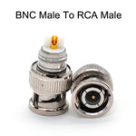 BNC 公頭轉 RCA 公頭連接線 銅製高清視頻同軸監控線，長度：1米，1.5米，2米，3米，5米