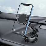 Car Telescopic Suction Cup Rubber Bottom Strong Magnetic Mobile Phone Holder, Magnetic Mobile Phone Holder
