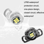 Car LED Ultra -Bright Electric Eye Reversing Light External Bulb Modified Universal Auxiliary Light, Style:, Long Bright Black Shell, Long Bright Silver Shell, Long Bright After 3 Flashes Black Shell, Long Bright After 3 Flashes Silver Shell