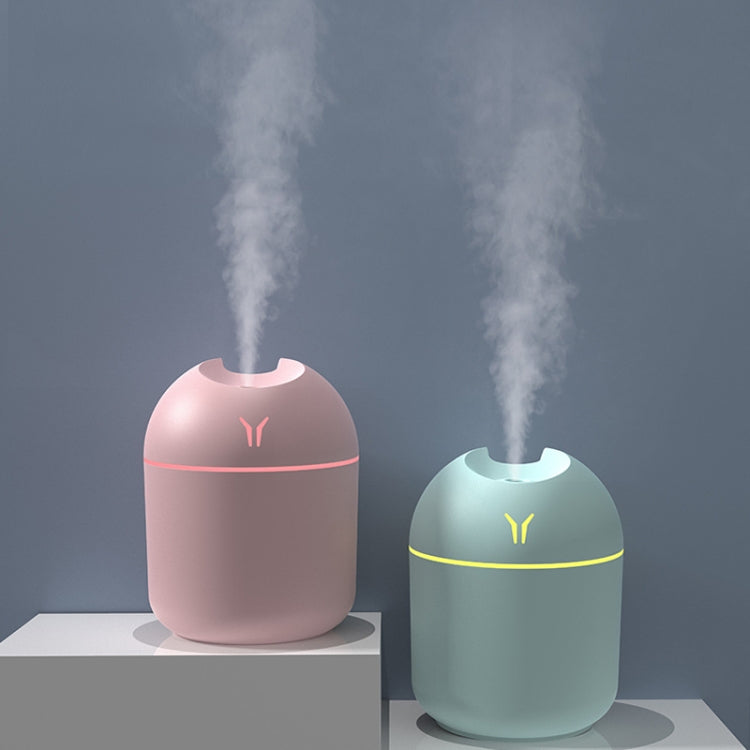 USB迷你桌面彩色夜燈車用加濕器，規格：250ml（Y-白），250ml（Y-粉），250ml（Y-藍），220ml（Y2-白），220ml（Y2-粉），220ml（Y2-藍）