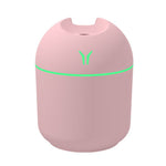 USB迷你桌面彩色夜燈車用加濕器，規格：250ml（Y-白），250ml（Y-粉），250ml（Y-藍），220ml（Y2-白），220ml（Y2-粉），220ml（Y2-藍）