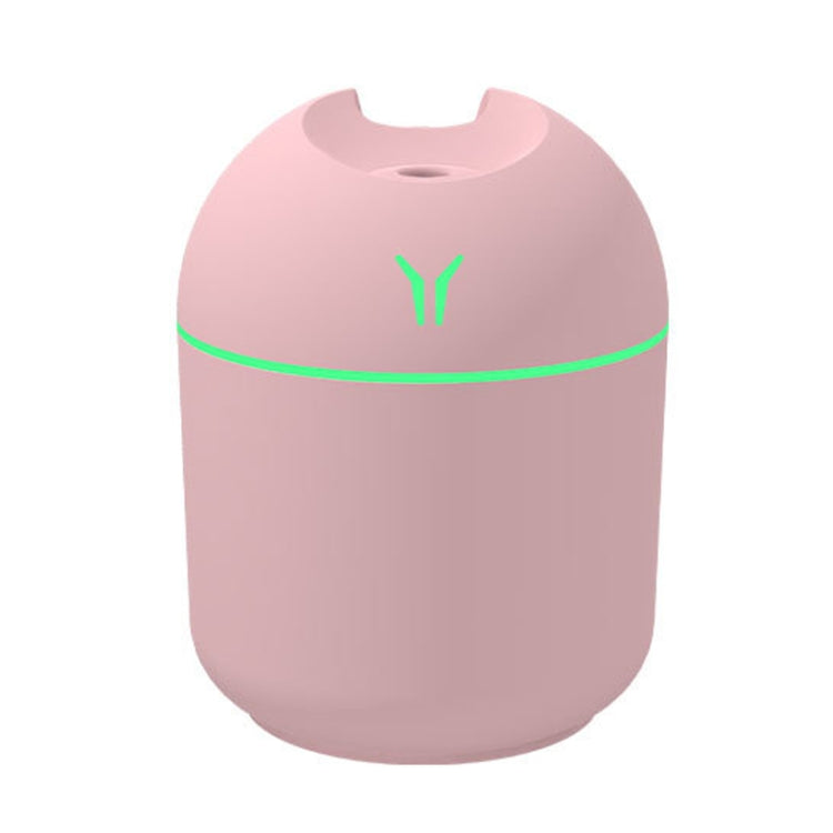 USB迷你桌面彩色夜燈車用加濕器，規格：250ml（Y-白），250ml（Y-粉），250ml（Y-藍），220ml（Y2-白），220ml（Y2-粉），220ml（Y2-藍）
