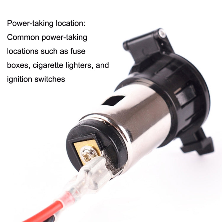 Car Cigarette Lighter Socket Waterproof Power Supply 120W/250W Modification 12/24V Cigarette Lighter Mother Seat, Cigarette Lighter Socket