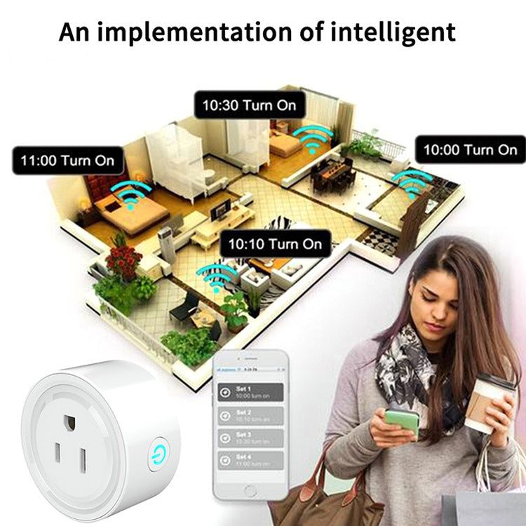 Tuya 智慧應用程式 WiFi 智慧插座手機遠端定時語音開關，支援 Alexa，歐規插頭，款式：16A 電源型，歐規插頭，款式：20A 電源型，英規插頭，款式：16A 電源型，英規插頭，款式：20A 電源型，美規插頭，款式：16A 電源型